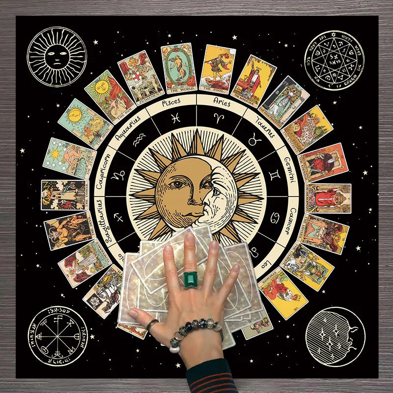 Toalha Mística Signos e Tarot