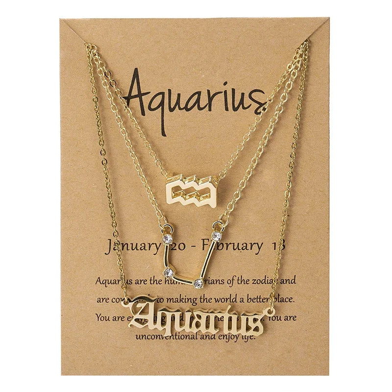 Conjunto 3 Colares dos Signos
