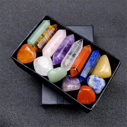 Kit de Cristais para Chakras – 14 Pedras Naturais