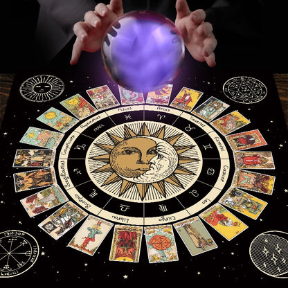 Toalha Mística Signos e Tarot