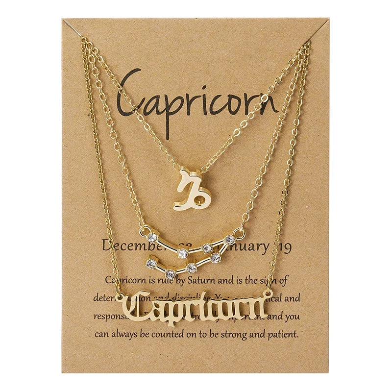 Conjunto 3 Colares dos Signos