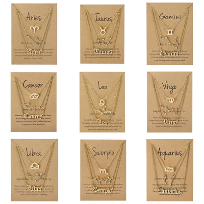 Conjunto 3 Colares dos Signos