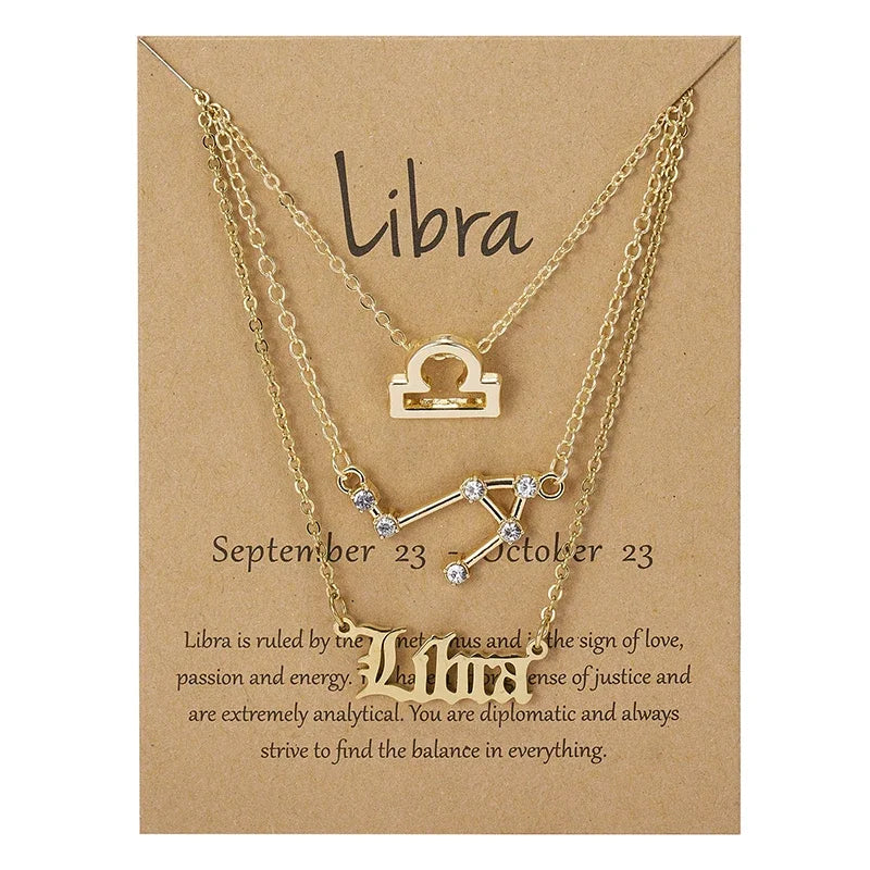 Conjunto 3 Colares dos Signos