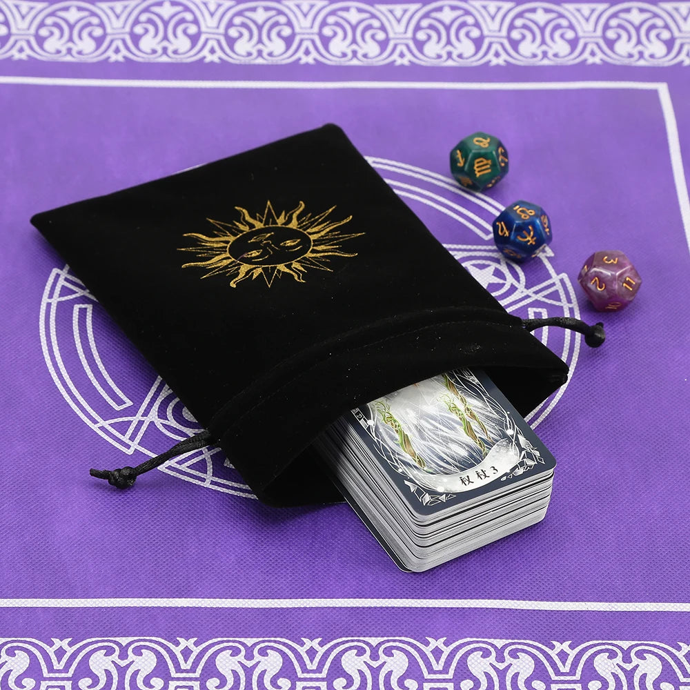 Bolsa Mística de Veludo para Tarot