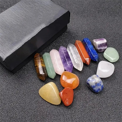 Kit de Cristais para Chakras – 14 Pedras Naturais