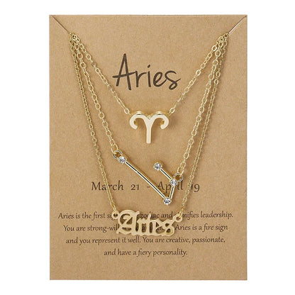 Conjunto 3 Colares dos Signos