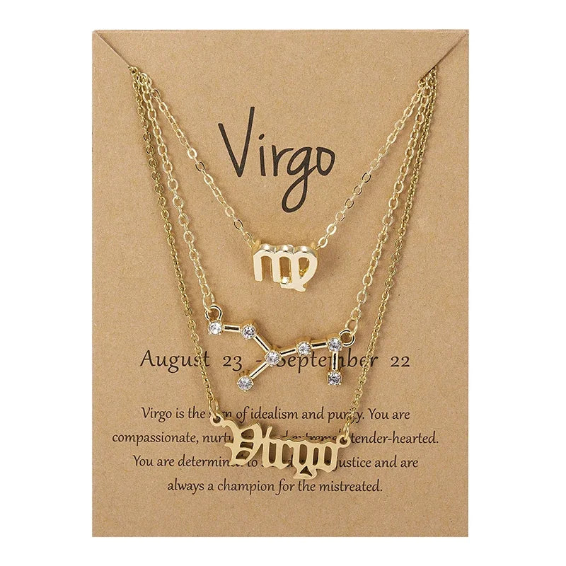 Conjunto 3 Colares dos Signos