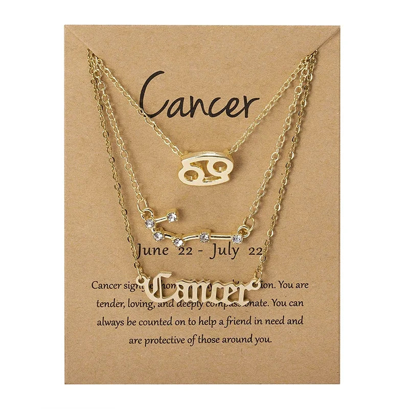 Conjunto 3 Colares dos Signos