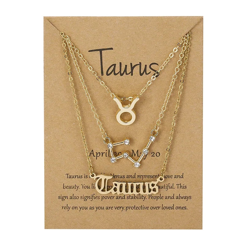 Conjunto 3 Colares dos Signos