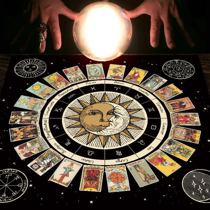 Toalha Mística Signos e Tarot
