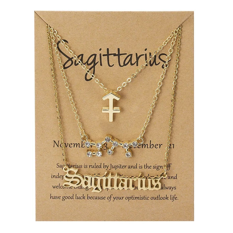 Conjunto 3 Colares dos Signos